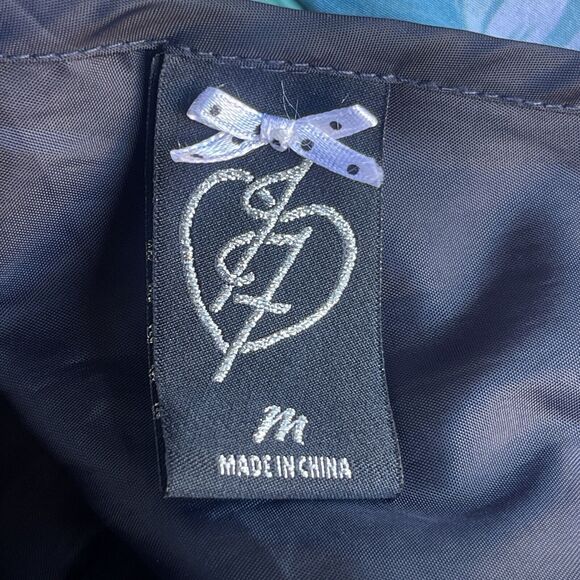 Iron Fist Roaming Hearts Skull Dress Womens Medium Whimsygoth Floral Bow V-neck - Picture 7 of 14